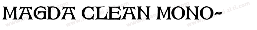 Magda clean mono字体转换